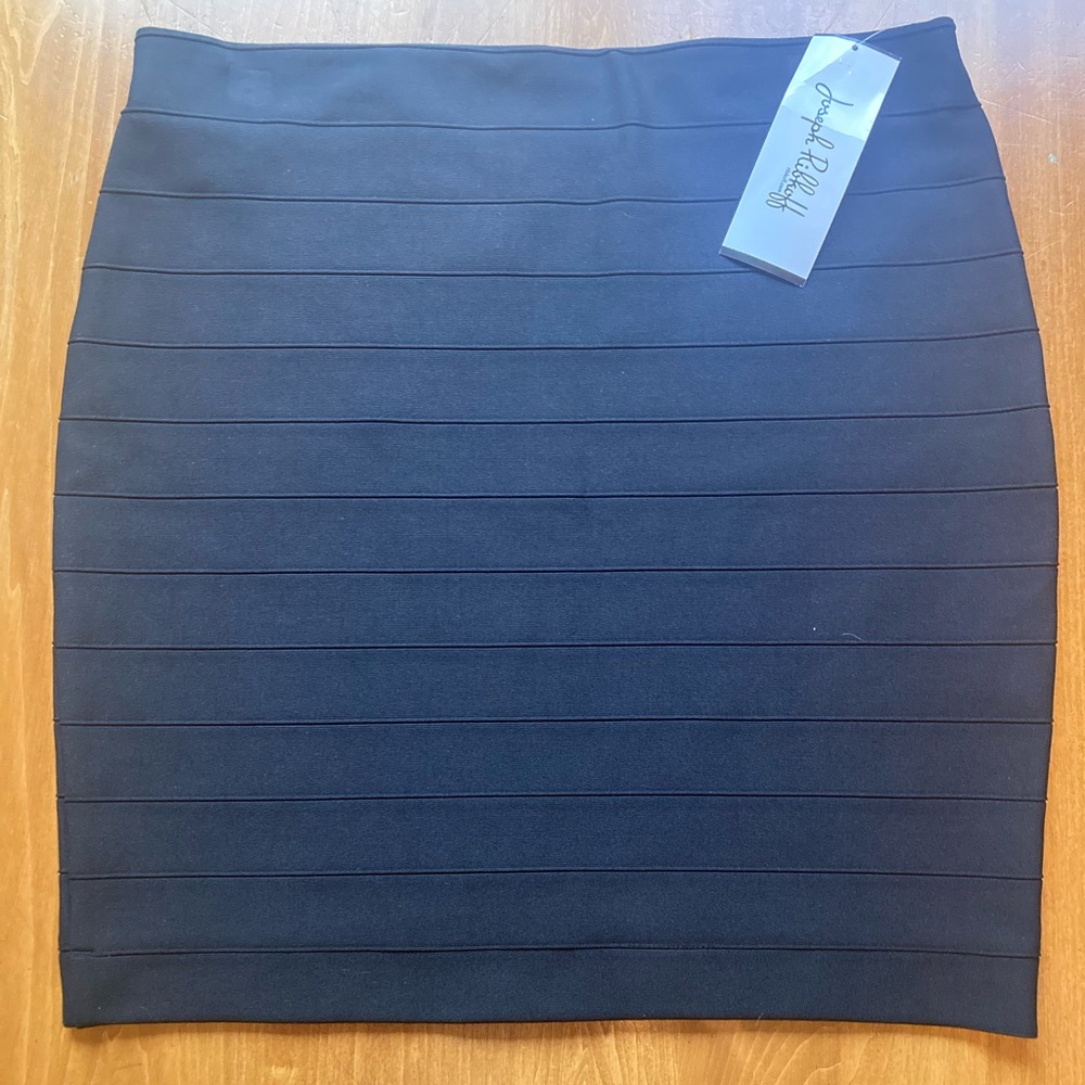 Joseph Ribkoff Black Bandage Mini Skirt